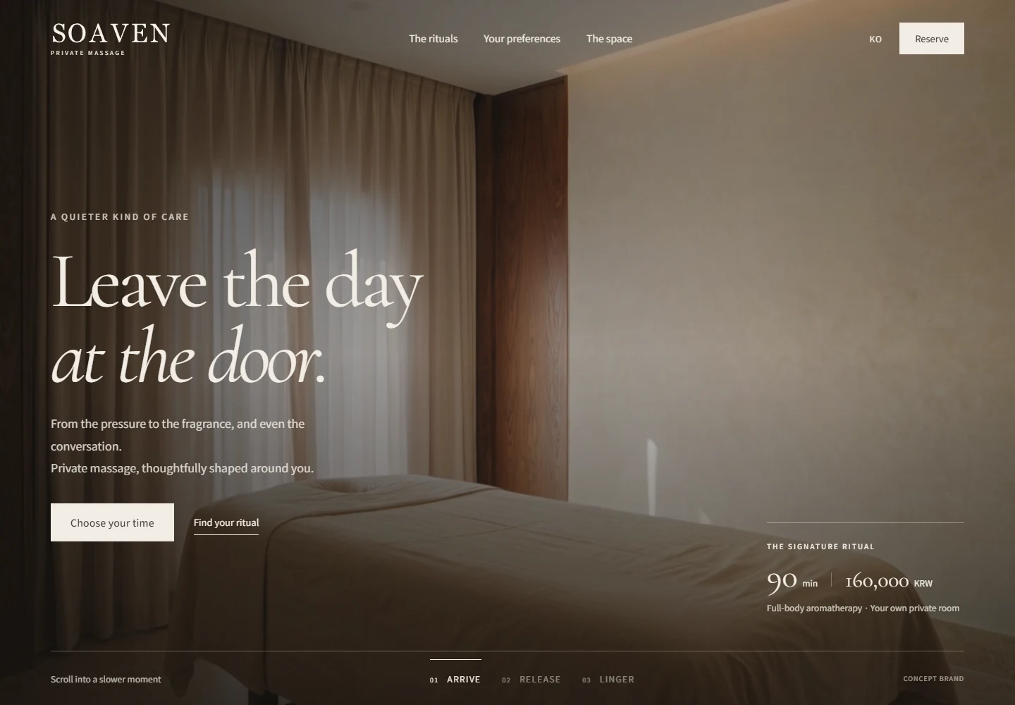 SOAVEN 英文网站首页截图